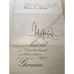 Wiesbaden, 18. Mai 1908 - Ernennungsurkunde mit eigenhändiger Unterschrift