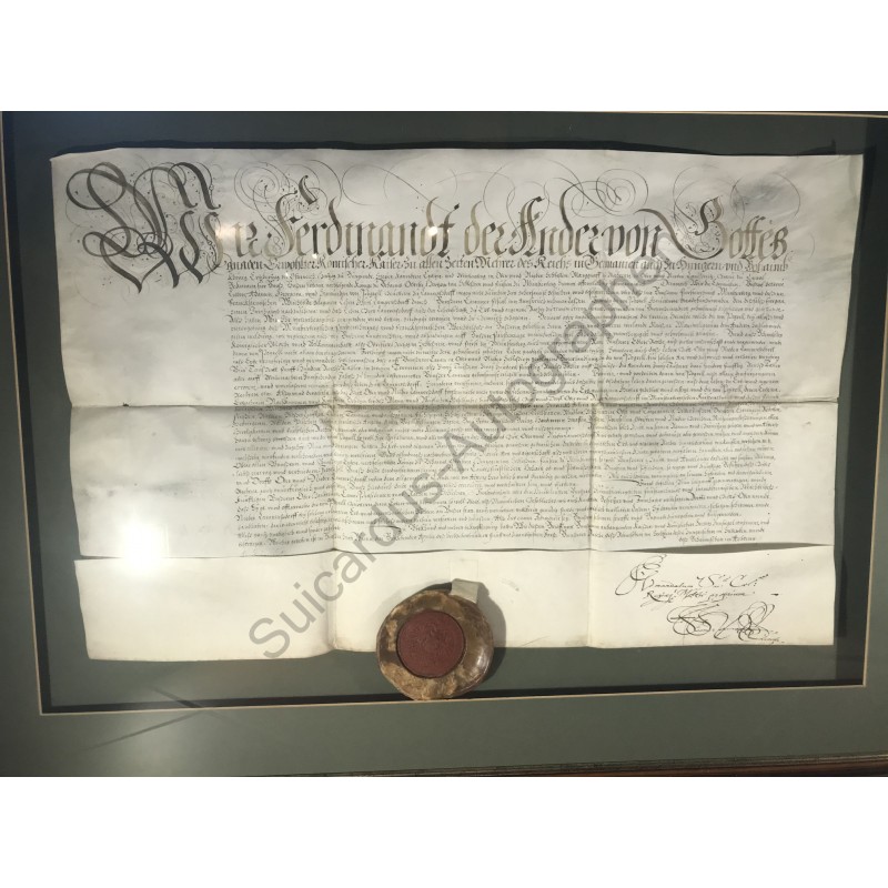 Wien, 14. April 1625 - Urkunde mit eigenhändiger Unterschrift