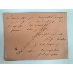 Leipzig, 13. September 1881 - Brief mit eigenhändiger Unterschrift