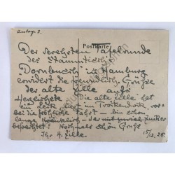 Berlin, 15. Dezember 1926 - Kunstpostkarte mit eigenhändigem Text
