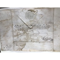 Würzburg, 14. April 1663 - Brief mit eigenhändige Unterschrift