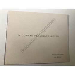 Kilchberg, 31.12.1897, Eigenhändige Briefkarte