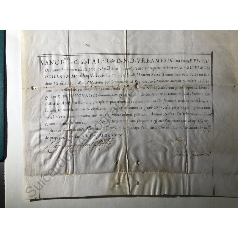 Rom, 22.06.1629 - Päpstliche Bulle