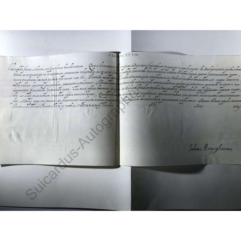 Rom, 17.10.1643 - Päpstliche Urkunde