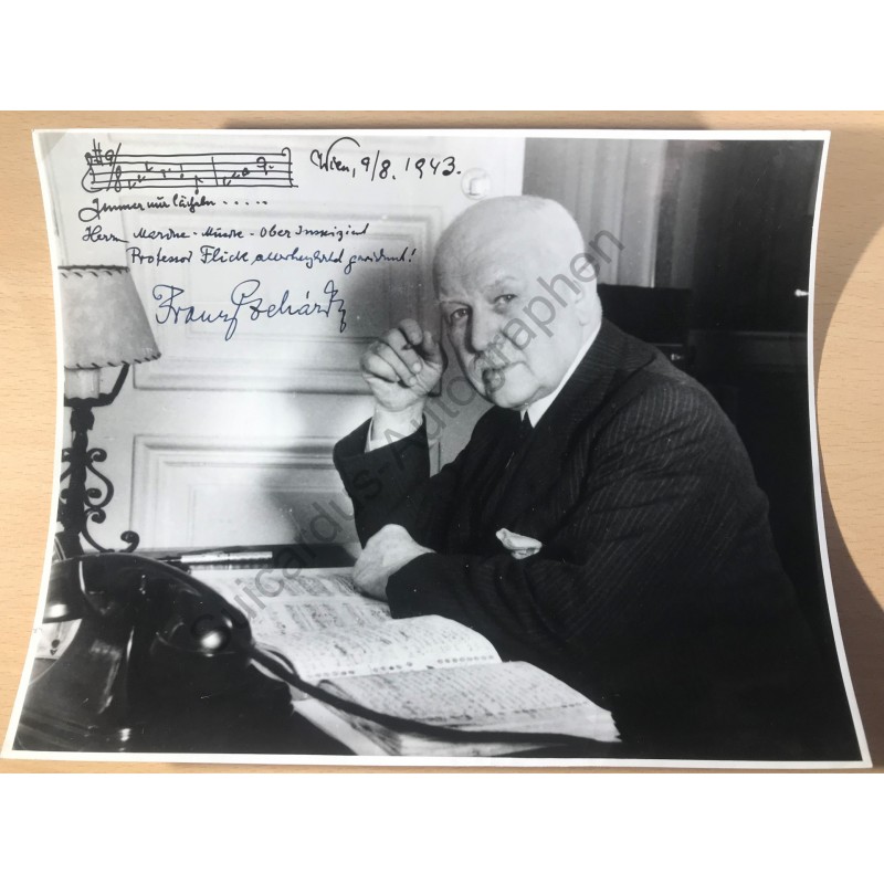 Wien | 09.08.1943, Porträt-Photographie mit eigenhändiger Unterschrift