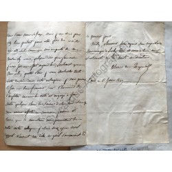 Paris | 11.02.1849, Brief mit eigenhändiger Unterschrift