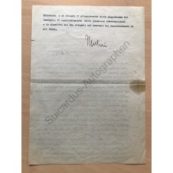 Rom | 03.11.1923, Brief mit eigenhändiger Unterschrift