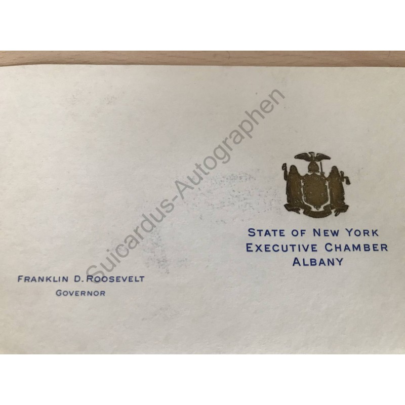 Albany, 15.6.1931, Brief mit eigenhändiger Unterschrift