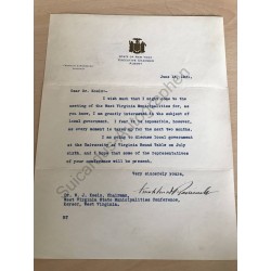 Albany, 15.6.1931, Brief mit eigenhändiger Unterschrift
