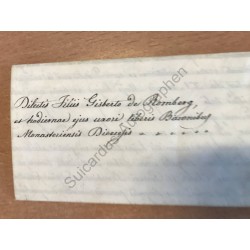 Breve Rom S. Petrum, 4. August 1871, Gebetserlaubnis an Gisbert von Romberg