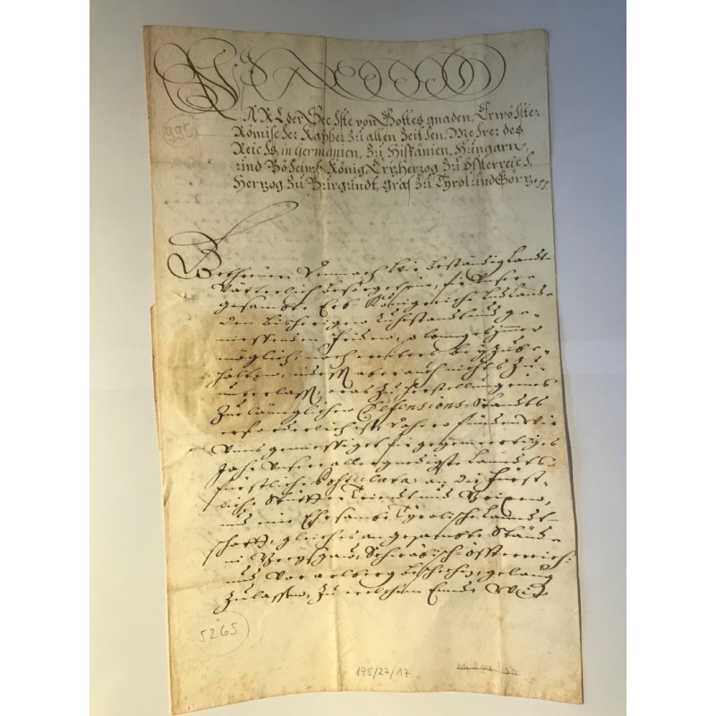 Wien | 01.05.1726, Brief mit eingenhändiger Unterschrift