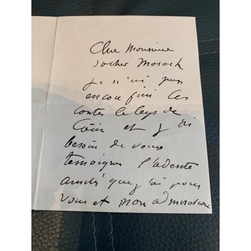 Paris, ca. 1878 - Eigenhändiger Brief mit Unterschrift