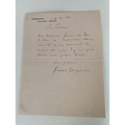 Agnetendorf, 17.11.1903, Eigenhändiger Brief mit Unterschrift