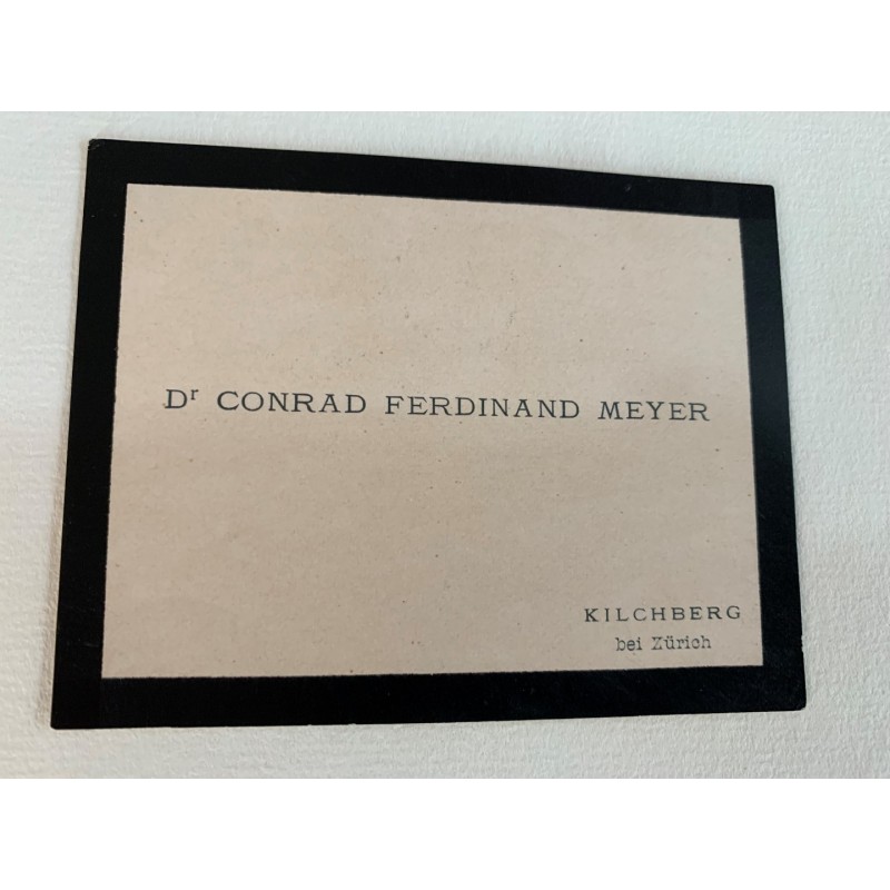 Kilchberg, 23.12.1894, Eigenhändiges Billet mit Unterschrift