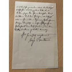 Wien | 30.10.1888, Eigenhändiges Schreiben mit Unterschrift