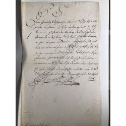 Mergentheim 1718 - Brief...