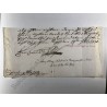 Mainz 1730 - Brieffragment mit eigenhändiger Unterschrift