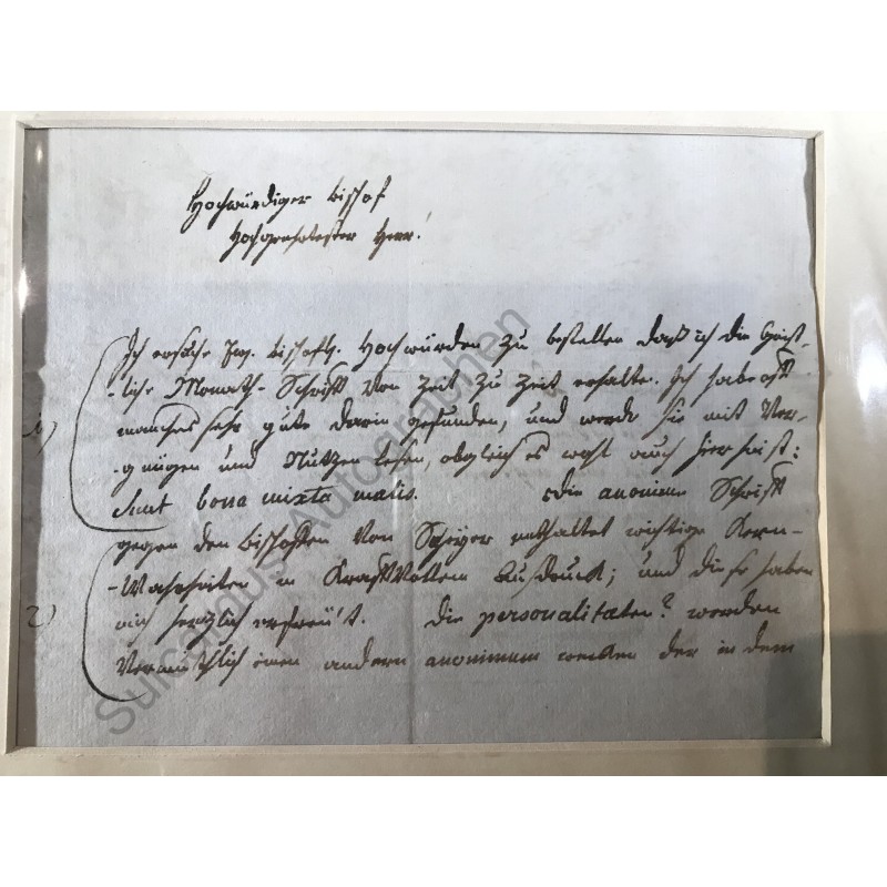 Aschaffenburg, 20.10.1787 - Eigenhändiges Schreiben