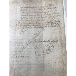 München, 30. August 1627 - Brief mit eigenhändiger Unterschrift